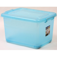 Caja de almacenaje plástica barata de Bule de 26L con tapa